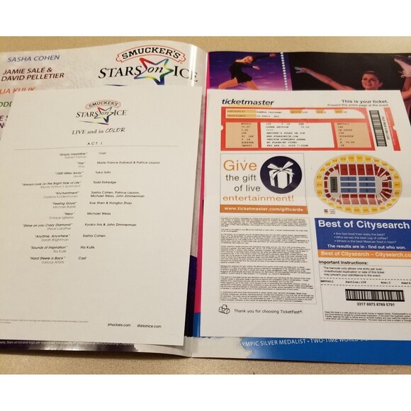 Smuckers Stars on ice official program 2008 - Picture 6 of 7